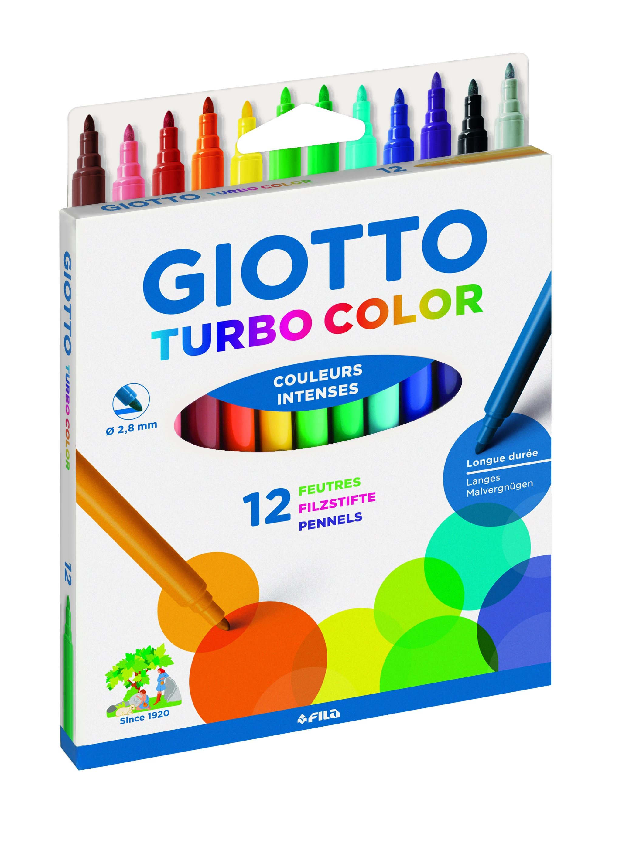 ETUI 12 GIOTTO TURBO COLOR