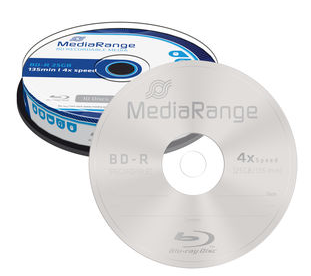 SPINDLE 10 DVD BLUE RAY BD-R 25GO