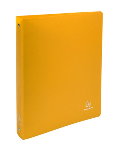 CLASSEUR 4 ANNEAUX DOS 30- POLYPRO- A4 MAXI JAUNE