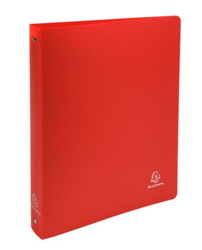 CLASSEUR 4 ANNEAUX DOS 30- POLYPRO- A4 MAXI ROUGE  512805E