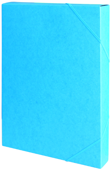 BOITE CLASSEMENT CARTE LUSTRÉE 450 G DOS 40 MM BLEU