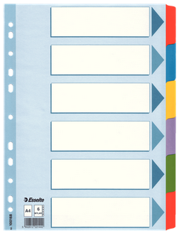 INTERCALAIRE MYLAR  A4 6 POSITIONS