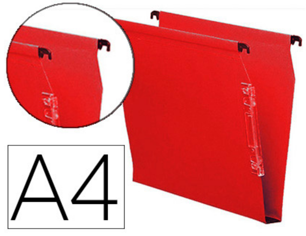 PAQUET 25 DOSSIER SUSP. ARMOIRE ECO V 30 ROUGE