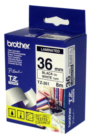 RUBAN BROTHER TZ261 36MM NOIR/BLANC