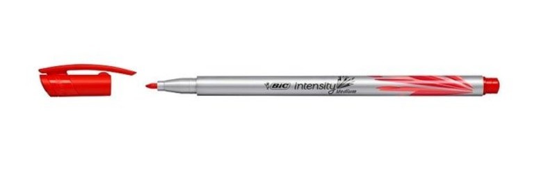 BIC FEUTRE POINTE MOYENNE INTENSITY ROUGE