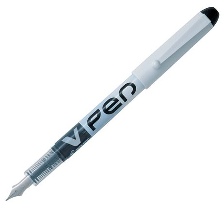 STYLO PLUME V PEN JETABLE NOIR