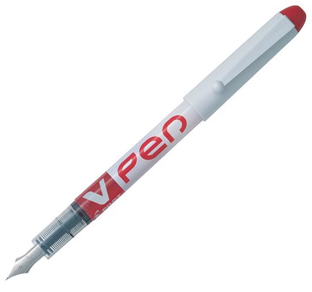 STYLO PLUME V PEN JETABLE ROUGE