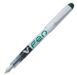 STYLO PLUME V PEN JETABLE VERT