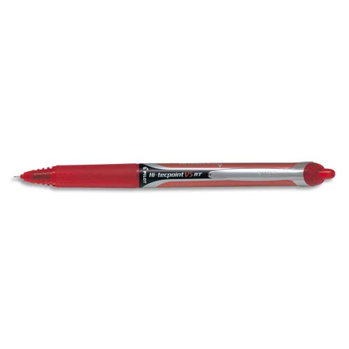 FEUTRE PILOT V5 0.5MM  RET ROUGE