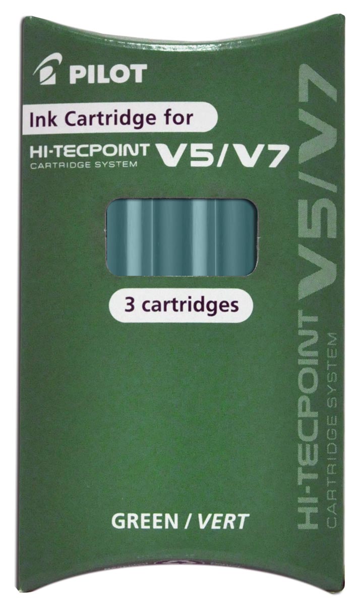 SET 3 RECHARGES ENCRE LIQUIDE BXS-IC-50-V5/V7 VERT