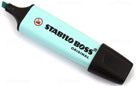 SURLIGNEUR STABILO BOSS PASTEL BLEU