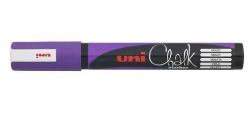 UNI CHALK MARQUEUR CRAIE PTE MOY VIOLET