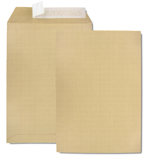 250 POCHETTES 229X324 KRAFT ARME 130G BANDE DE PROTECTION