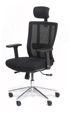 FAUTEUIL SYNCHRONE  ERGONOMIQUE OFFSEAT NOIR AVEC APPUI TETE