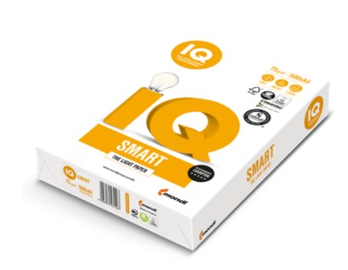 RAMETTE PAPIER 500 FEUILLES IQ SMART A4 PERFORE 4 TROUS