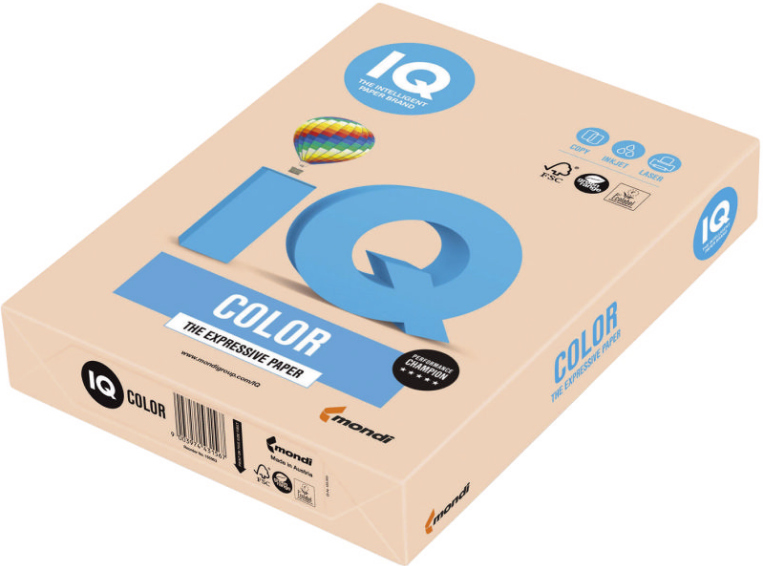 PAPIER RAMETTE IQ PREMIUM 500 FEUILLES 80G A3 SAUMON