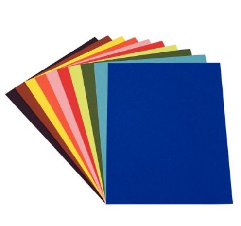 PAQUET 24 FEUILLES DESSIN COULEUR VIVE 50X65 160gr