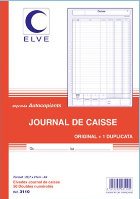 MANIFOLD JOURNAL DE CAISSE 297X210MM DUPLI