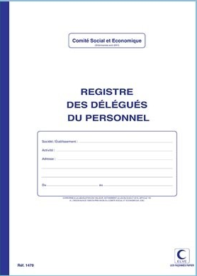 REGISTRE "DELEGUES DU PERSONNEL" 320X250 40P