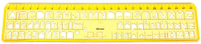 TRACE LETTRES ISO DROIT 10MM