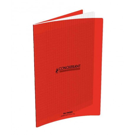 CAHIER PIQUE COUVERTURE POLYPRO 24X32 96P SEYES ROUGE