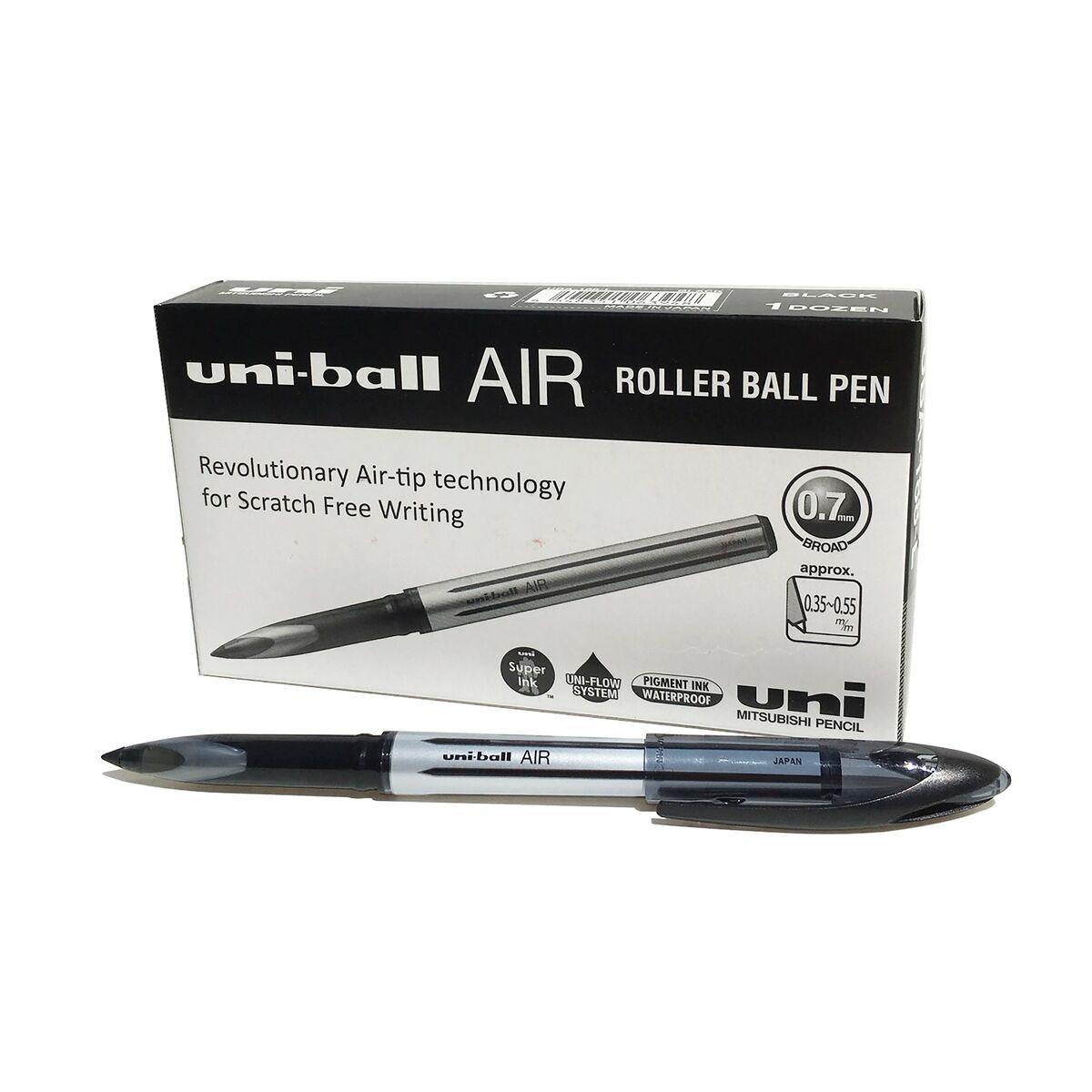 Stylo roller Uniball Air UBA-188, pte 0,7mm, NOIR