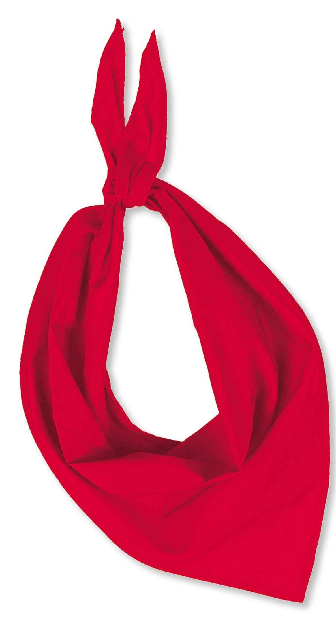 6 FOULARDS TRIANGULAIRES ROUGE