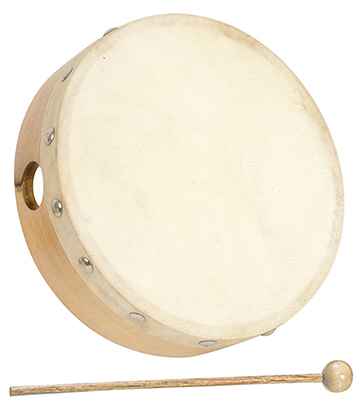 TAMBOURIN 15CM SANS CYMBALETTES