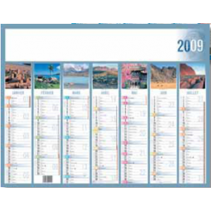 Agenda Semainier Olympe 16x24 cm - 1 semaine sur 2 pages - Janvier