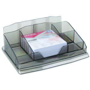 PORTE ACCESSOIRES ORGANISATEUR DE BUREAU AVEC NOTES AUTOCOLLANTES 