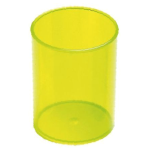 POT A CRAYONS D.78X100 JAUNE TRANSPARENT