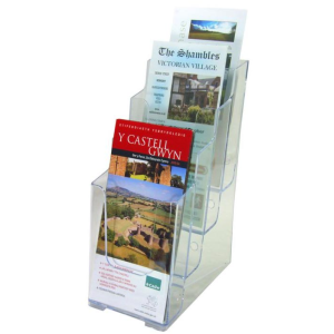 PRESENTOIR COMPTOIR 1/3 DE A4 MODELE 4 CASES