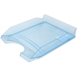 CORBEILLE COURRIER BLEU TRANSPARENT