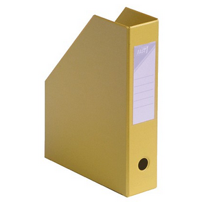 PORTE REVUES PANS COUPES PVC DOS 70 MM JAUNE 