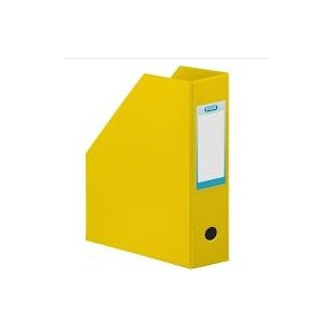 PORTE REVUES PANS COUPES PVC DOS 100 MM JAUNE 