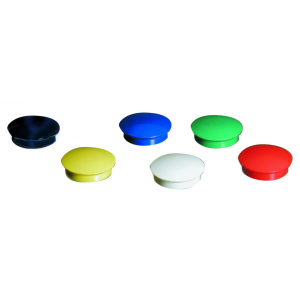 PAQUET 5 AIMANTS 25MM BLANC