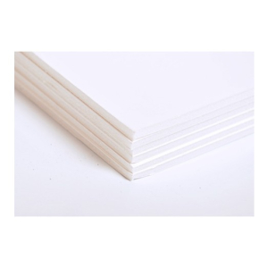 PAQUET 6 FLES CARTON MOUSSE 3MM BLANC