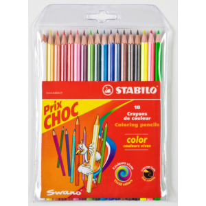 ETUI DE 18 CRAYONS DE COULEUR