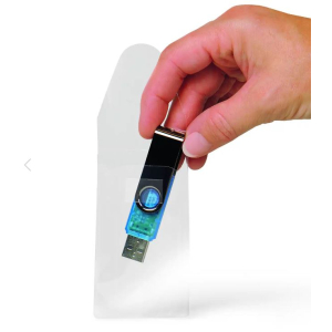 LOT 10 POCHETTES ADHESIVES POUR CLE USB