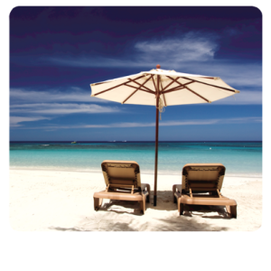 TAPIS SOURIS RECYCLED  MOUSEPAD BEACH CHAIR
