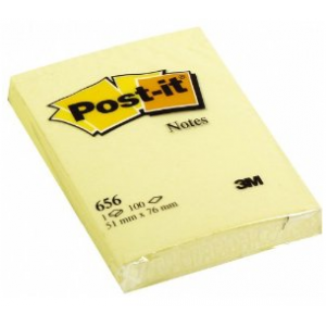 NOTES POST-IT 51X76MM 100FLLES JAUNE