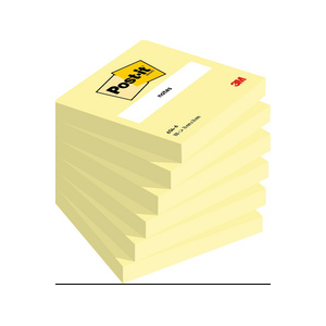 NOTES POST-IT 76X102MM 100FLLES JAUNE