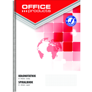 NOTEBOOK OFFICE PRODUCTS A4 SPIRALE Q5X5 160P PERFORE 4 TROUS