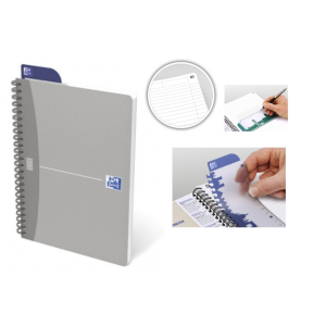 CAHIER RELIURE INTEGRALE A5 180 PAGES 90G LIGNE 7 ESSENTIALS ASSORTIS