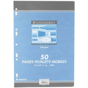 50 FEUILLETS MOBILES DESSIN A4 120G 