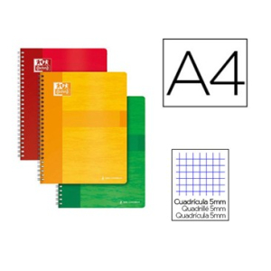 CAHIER SPIRALE - RELIURE INTEGRALE - A4 - 100P - Q5X5 - 90G