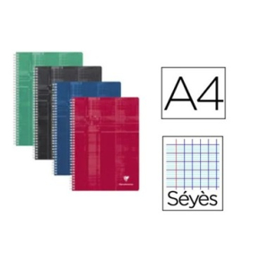 CAHIER SPIRALE - RELIURE INTEGRALE - A4 - 100P - SEYES - 90G