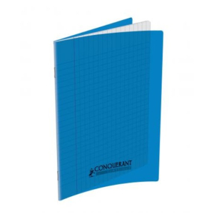 CAHIER PIQUE COUVERTURE POLYPRO 17X22 96P SEYES BLEU