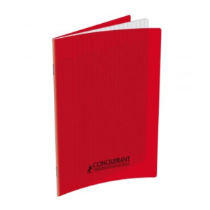 CAHIER PIQUE COUVERTURE POLYPRO 17X22 96P SEYES ROUGE