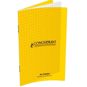 CAHIER PIQUE COUVERTURE POLYPRO A4 96P SEYES JAUNE